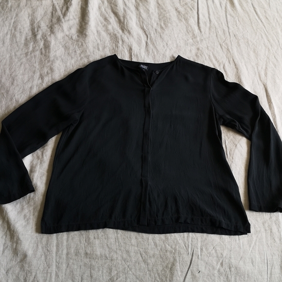 Eileen Fisher silk blouse - Picture 1 of 7